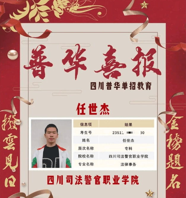 喜报！普华教育2023年单招录取名单